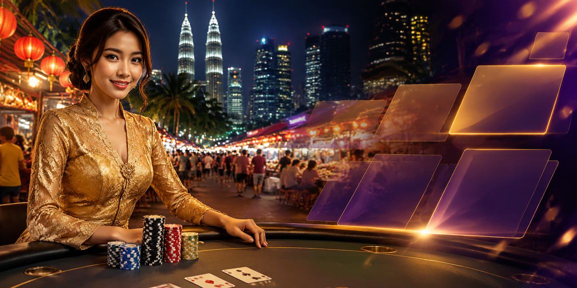 Pemain wanita Kuala Lumpur menikmati permainan dalam suasana kasino mewah