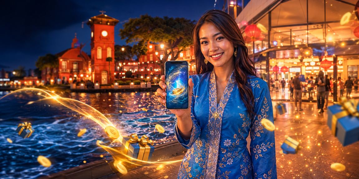 Wanita berbaju kurung dari Melaka membuat deposit pertaruhan dalam talian